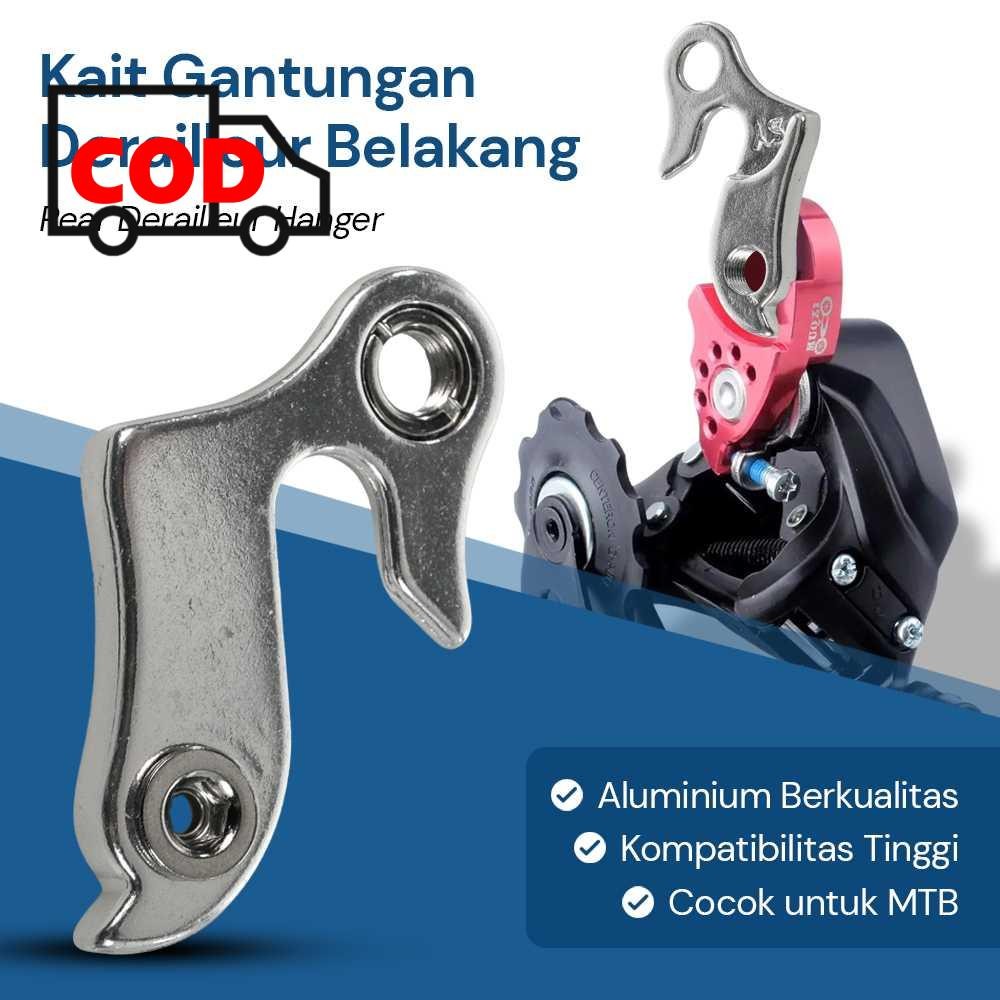 Tail Hook Aluminium Berkualitas untuk Pemindah Gigi Sepeda Gunung MTB Aksesoris Gear Gigi Belakang S