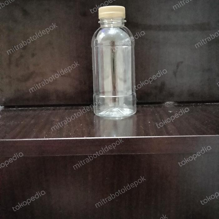 Botol plastik 200ml cabe tutup SN segel warna-warni *