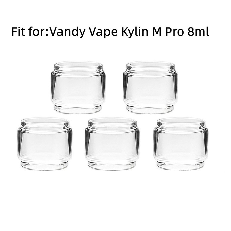 5PCS YUHETEC Bubble Replacement Glass Tank For Vandy Vape Kylin M Pro