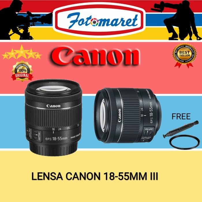 [Expret] LENSA CANON EF-S 18-55MM III / Lensa Canon 18-55 MM III ORIGINAL