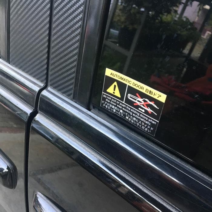 STICKER JDM NISSAN SLIDING DOOR BLACK