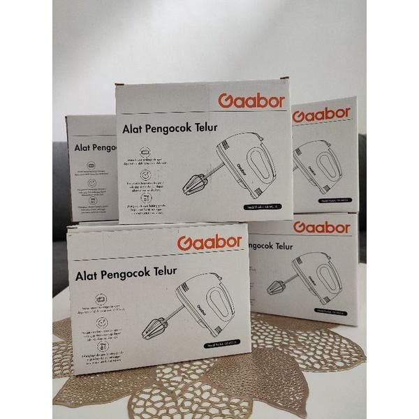 (Expert) GAABOR HAND MIXER 100 WATT PENGOCOK TELUR STAINLESS