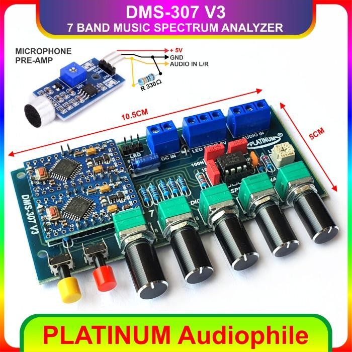 (Expert) Spectrum Analyzer Modul DMS-307 V3 7 Band Music Analyzer
