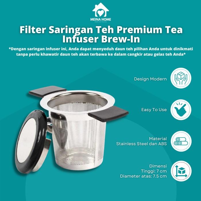 

FILTER TEH DRIPPER SARINGAN BUBUK TEH KOPI PREMIUM TEA INFUSER BREW IN