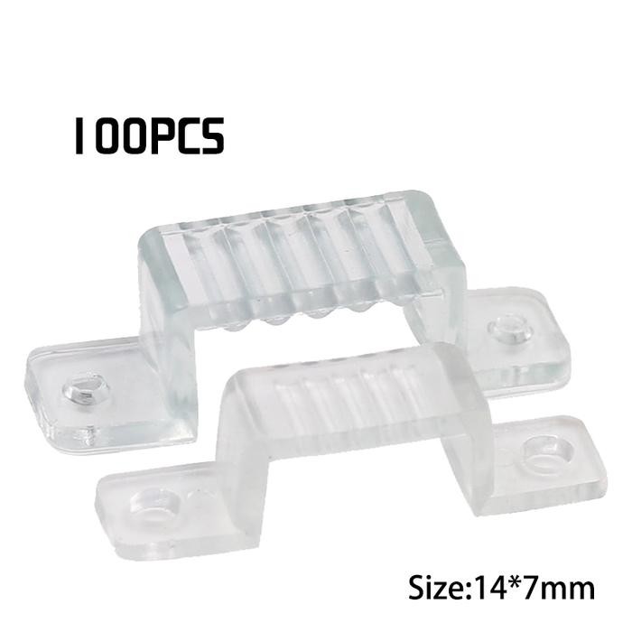 KLEM LAMPU LED STRIP BENING 14*7MM/KLEM KABEL LED STRIP TRANSPARAN