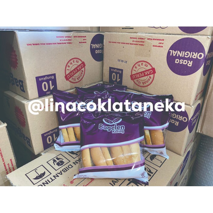 

ROTI BAGELEN 1 (satu) dus isi 10pack x 60gr New