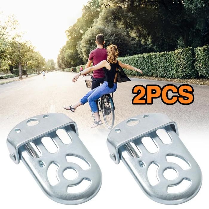 2PCS Jalu Sepeda Pedal Belakang / Jalu Lipat Sepeda / Sepeda Pijakan Lipat Boncengan Jalu Kaki