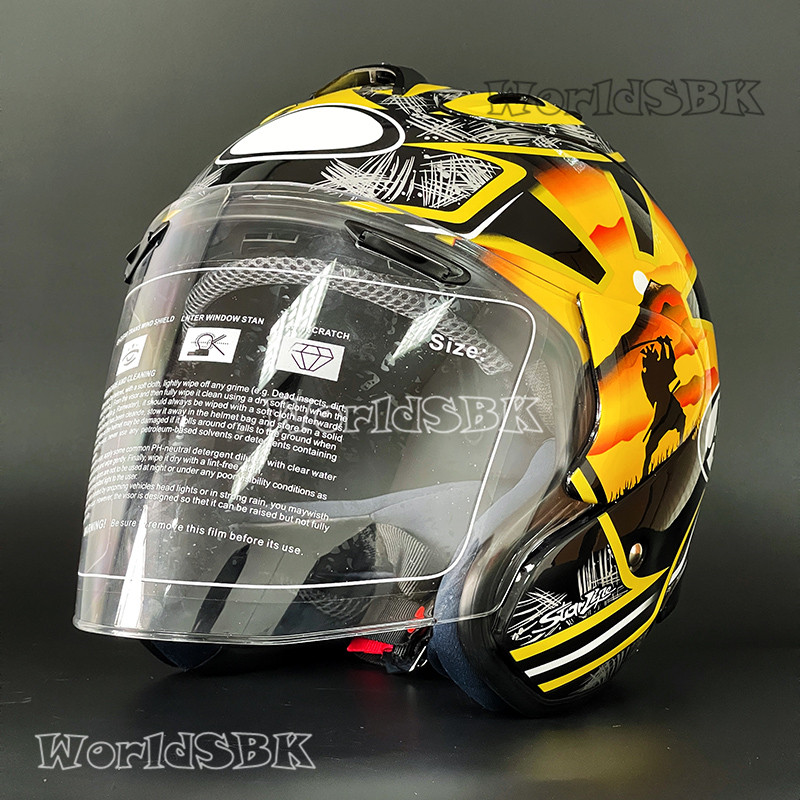 Open Face Half Helmet SZ-Ram5 VZ-RAM PEDROSA GOLD Motorcycle Helmet