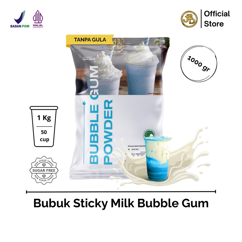 

Bubble Gum Powder 1Kg Sticky Milk Warna Cerah Rasa Manis | JBD