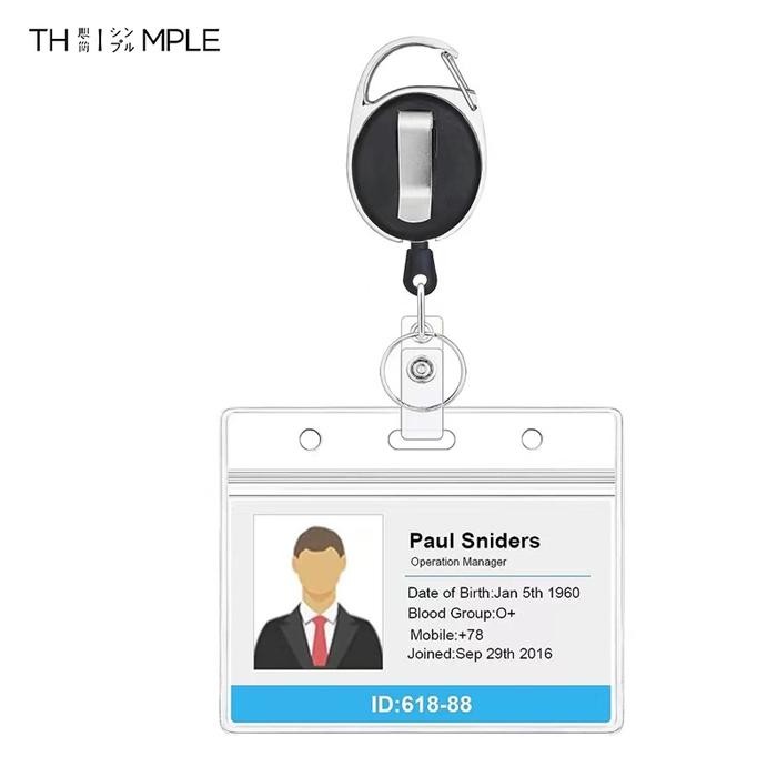 

YOYO TRANSPARAN Tali Id Card Gantungan Id Card Hang Tag Name Tag-THIMPLE