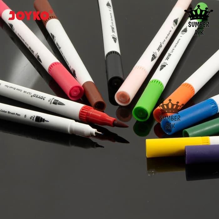 

color brush pen / pena kuas warna joyko clp-06 / 12 warna / color kode 846