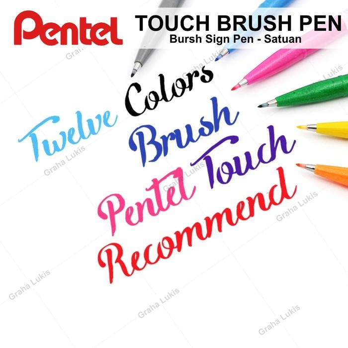 

pentel touch brush pen - satuan kode 356