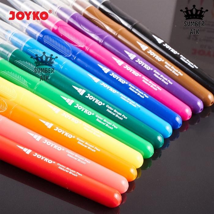 

color brush pen pena kuas warna joyko clp-08 12 warna color kode 89