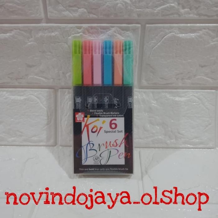 

koi brush pen warna pastel kode 955