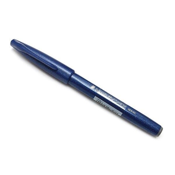 

pentel touch brush sign pen - blue kode 323