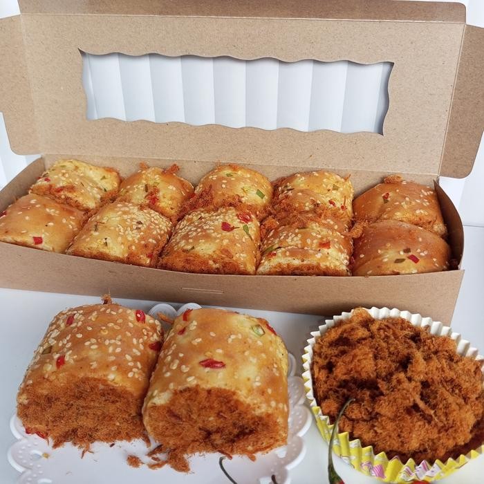 

Flossroll Bread isi abon ( 10pcs )