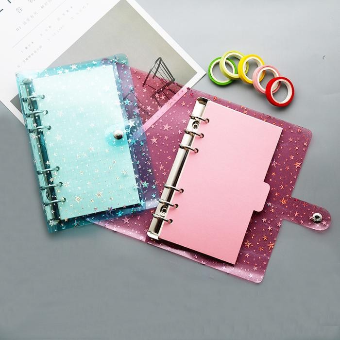 

Binder Tabungan A6 6 Lubang Motif Bintang Budgeting Keuangan Buku Catatan Orgenize Kode 335