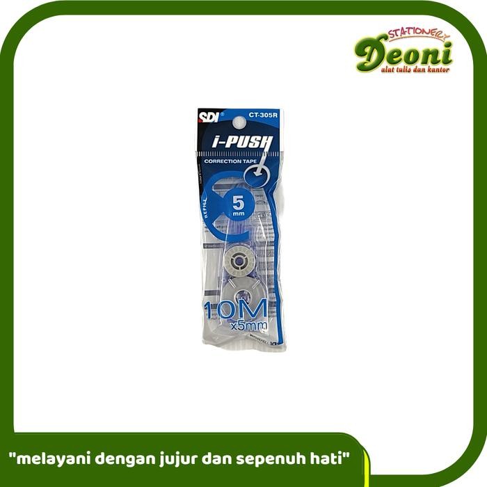 

sdi ct-305r refill correction tape 5mm x 10m ipush kode 966
