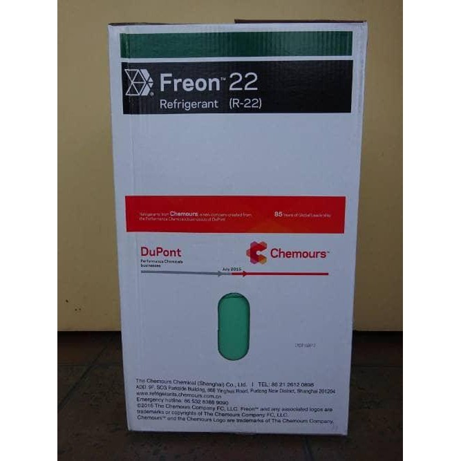 freon R22 chemours shanghay @13.6kg