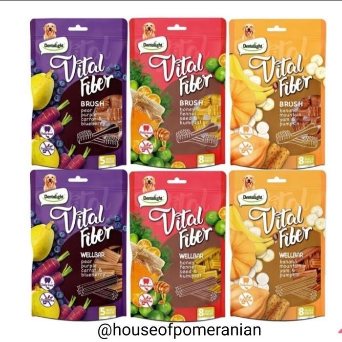 Dentalight 3' vital fiber wellbar 80gr