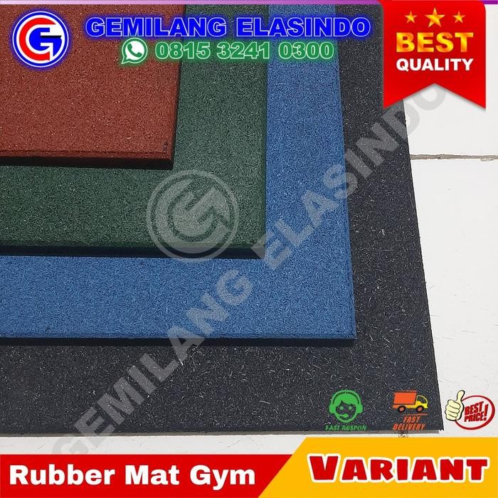 Rubber Mat Gym Karet Lantai Gym Karet Lantai Fitness Rubber Tile #Gratisongkir