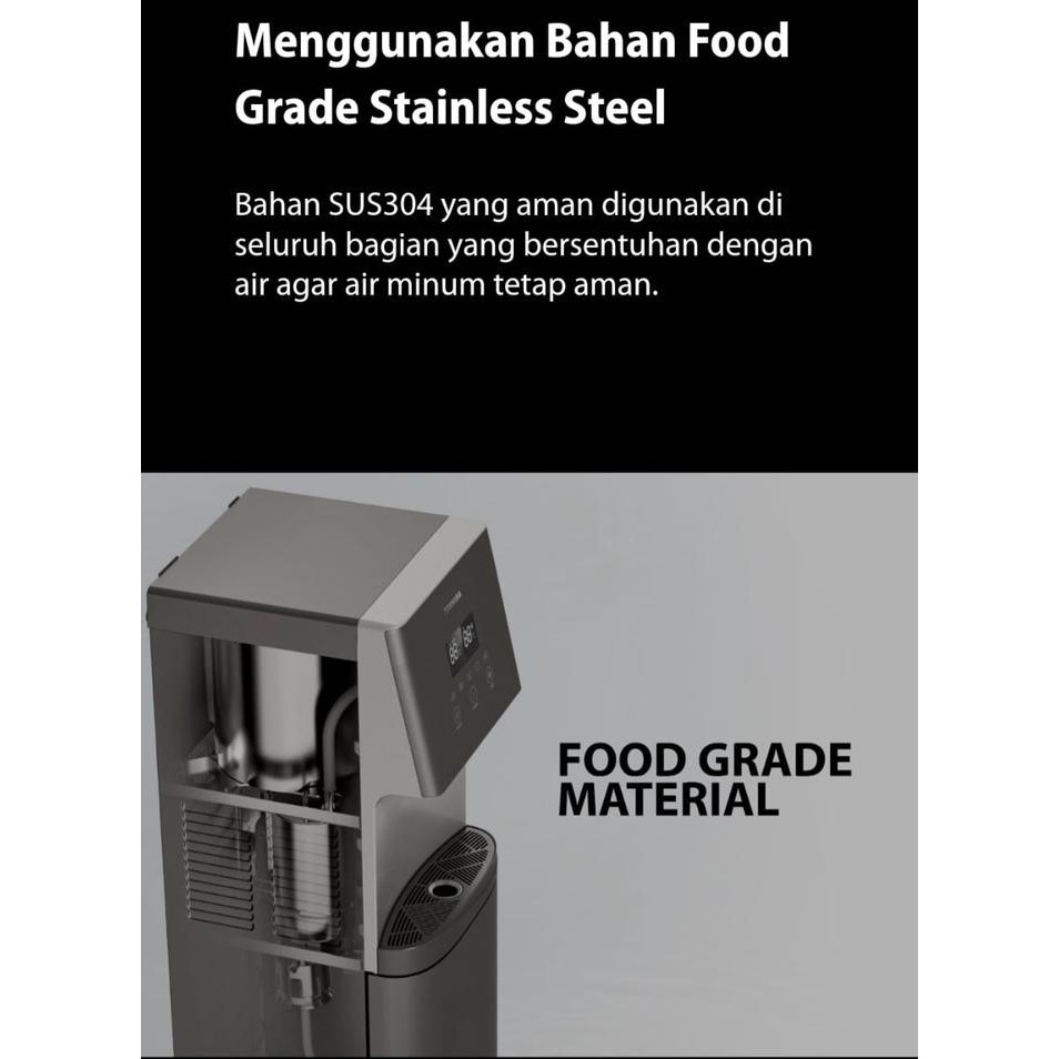 Toshiba Dispenser 1830 Uv Galon Bawah Rwf-W1830Uvbn / Rwfw1830Uvbn