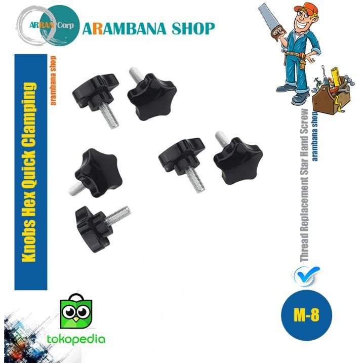 Expert Knob bolt star M8