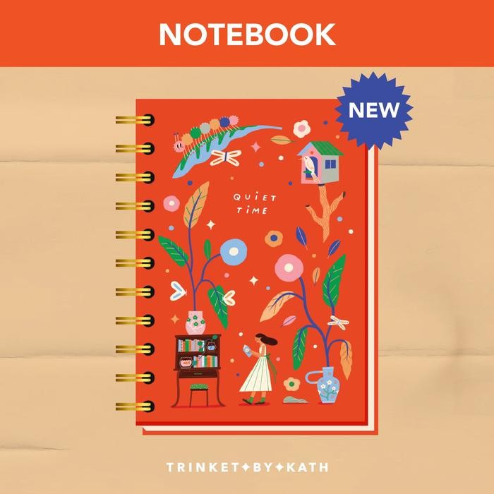 

Termurah Notebook Ring Gold / Buku Jurnal Memo Note Sketchbook -Trinket By Kath