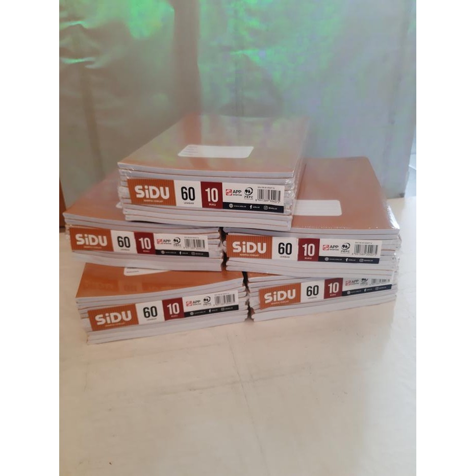 

Agenda Buku Tulis Sidu Kraf 60-Buku Tulis Sidu Sampul Coklat 60-1 Pack(10 Buku) Isi 60 Lembar