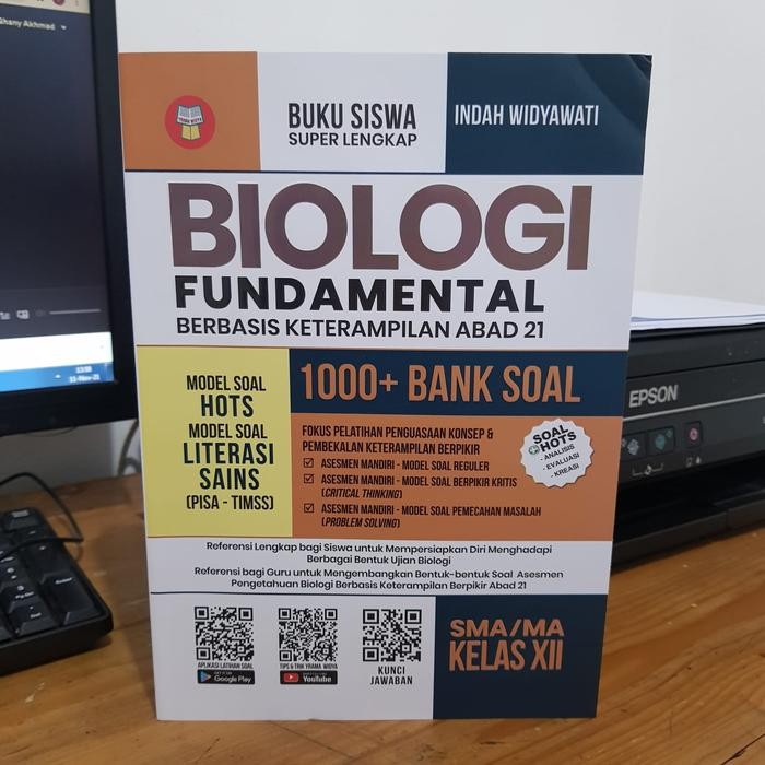 

Ready BUKU BIOLOGI FUNDAMENTAL 1000+ BANK SOAL SMA/MA KELAS 12 - YRAMA WIDYA