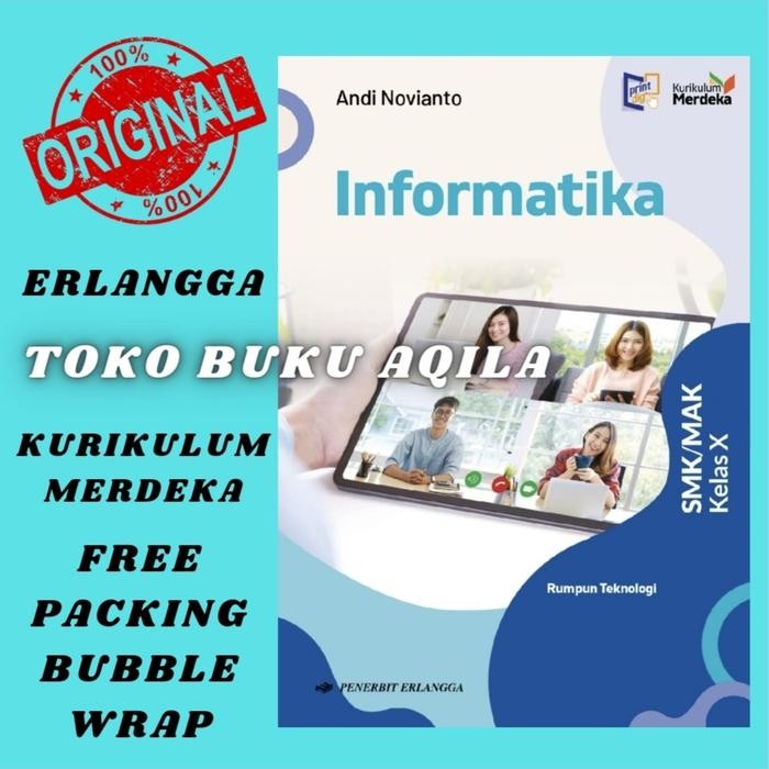 

Ready Buku Informatika Teknologi Kelas 1 / X SMK Erlangga Kurikulum Merdeka