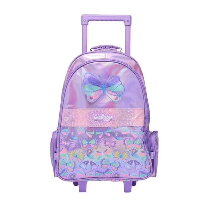 ASLI.. SMIGGLE FLUTTER GLITER TROLLEY BACKPACK/TAS KOPER ANAK PEREMPUAN/KADO