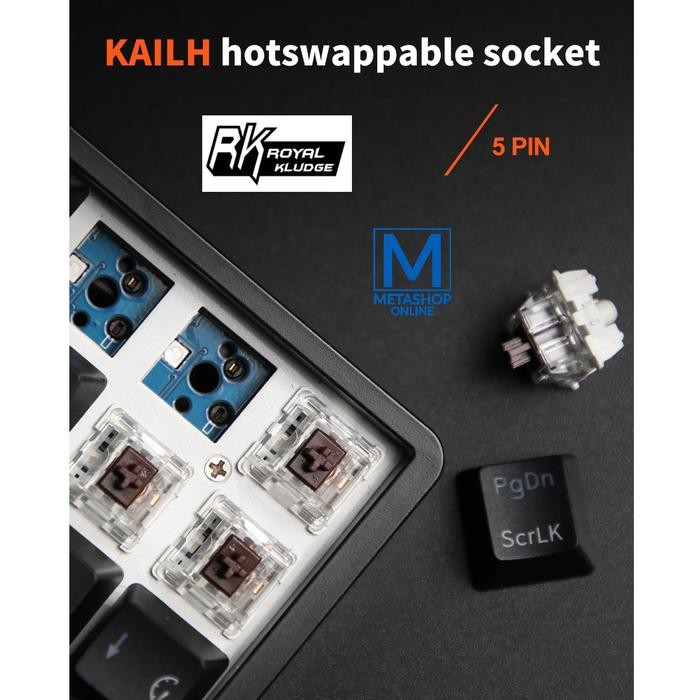 [Allthebest] ROYAL KLUDGE RKG68 RK837 65% MECHANICAL KEYBOARD GAMING HOTSWAP RK68