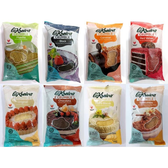 

FREShBgt- LA KREIVA COOKIE CRUMBLE RED VELVET GREEN TEA CARAMEL 250gr TOPPING