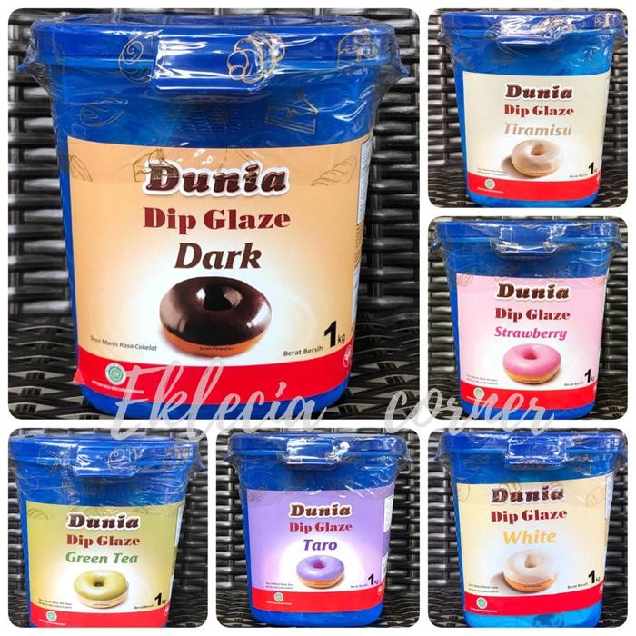 

FREShBgt- Dunia Dip Glaze 1kg Dark,White,Strawberry,Green Tea,Tiramisu