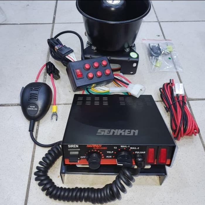 sirine SENKEN komplit amplifier jumper dan toa