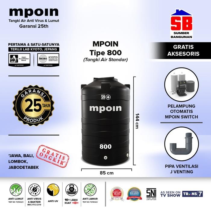 Terlaris Tangki Air Mpoin W Standard Tank Tandon Mpoin Wave Tangki Air Mpoin Wave Toren Air Anti