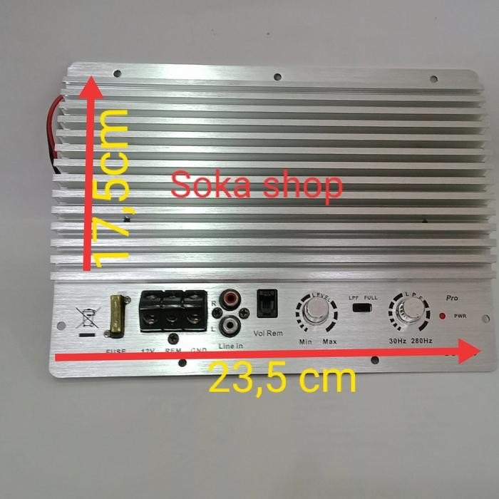 Terbaik Kit Basstube Aktif Monoblock Class D 12 Volt 2000 Watt