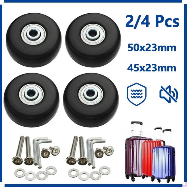 2/4Pcs Roda Koper /Roda Koper Pengganti Karet Luggage Replacement Wheel / Roda Koper Travel /