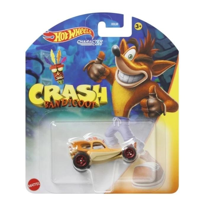 Hot wheels Character Cars Crash Bandicoot original mattel hotwheels