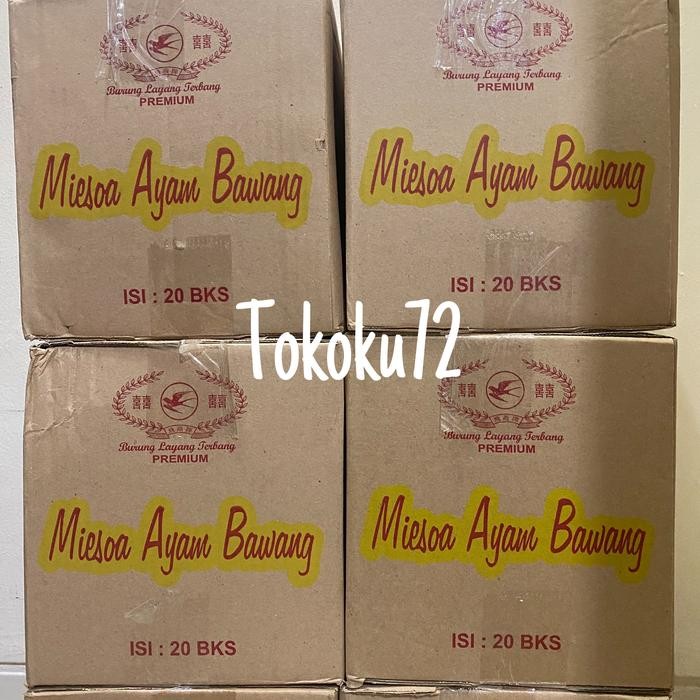 

Miesoa / Misua Rasa Ayam Bawang Cap Burung Terbang 1 Dus Isi 20 Pcs Gratis Ongkir