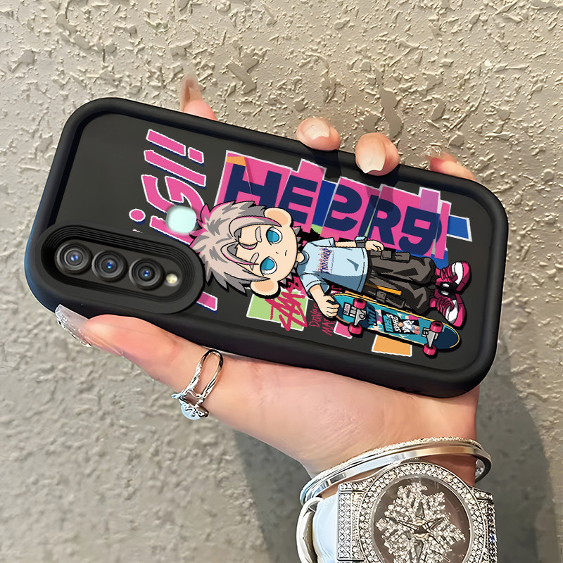 Casing Hp VIVO Y19 VIVO Y5s Case Casing grafiti anak laki-laki Softcase pelindung silikon Kesing HP 