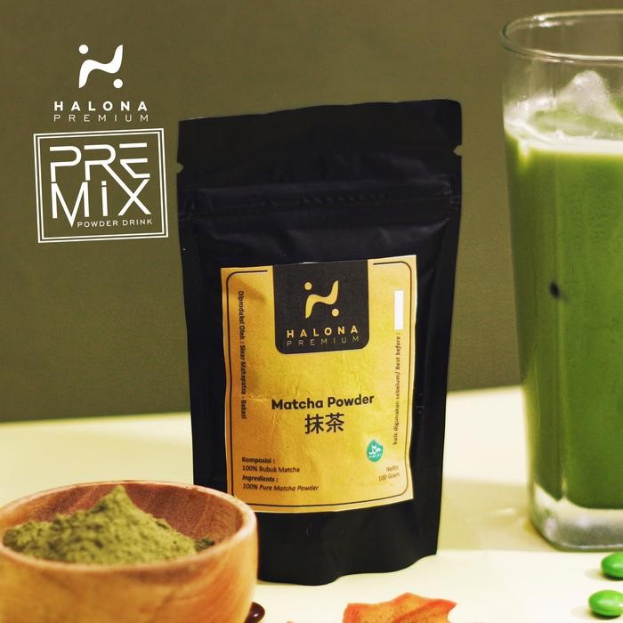 

HALONA PREMIUM PURE MATCHA GREEN TEA POWDER HIGH QUALITY 100 GRAM