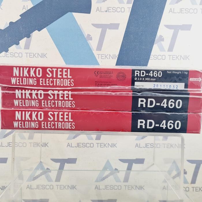 NIKKO STEEL RD-460 2MM KAWAT LAS RD460 KEMASAN 1 KG
