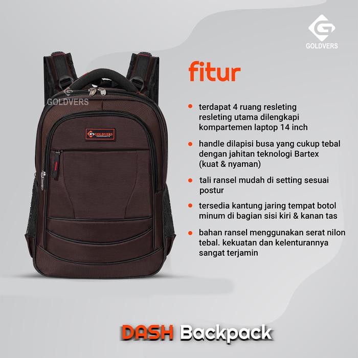 

GOLDVERS Tas Ransel Bapa Punggung Kerja Sekolah Kuliah Jumbo