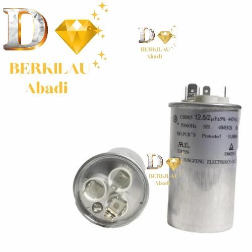 Promo.. Kapasitor Capasitor Ac Original Panasonic 12.5/2Mikro (12.5+2Uf)