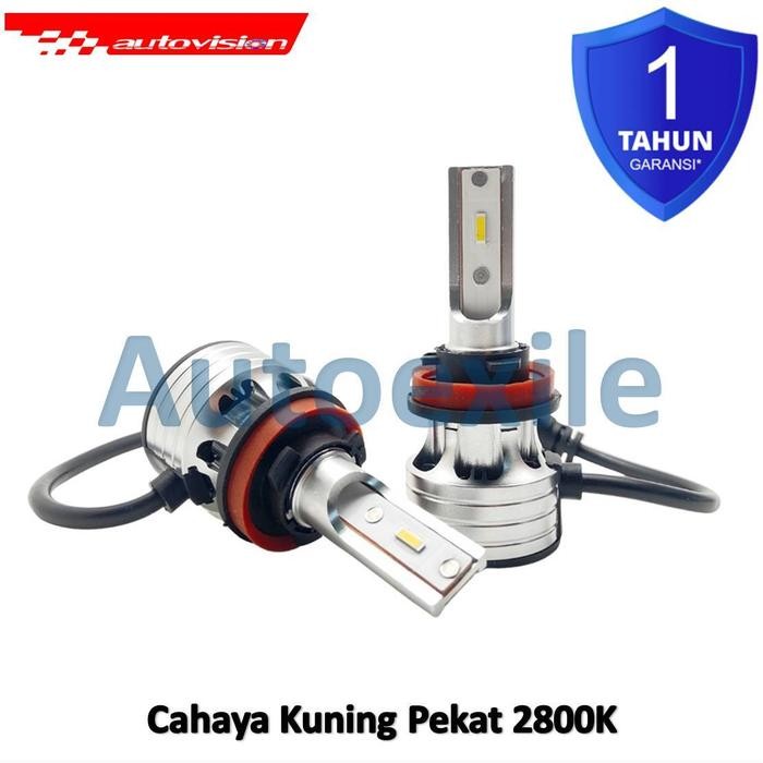 [Allthebest] Autovision XAND LED H8 H9 H11 H16 27W Kuning 2800K Garansi Lampu Mobil