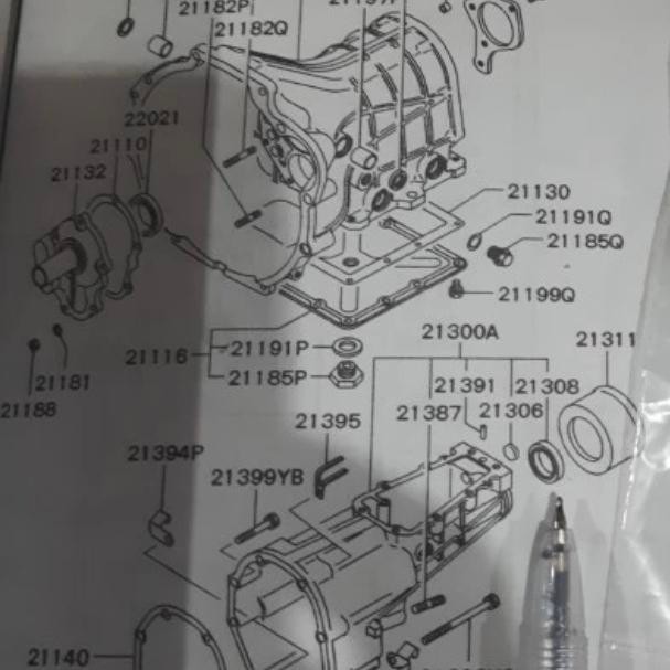 Seal Buntut Transmisi Asli Original Mitsubishi Kuda Manual