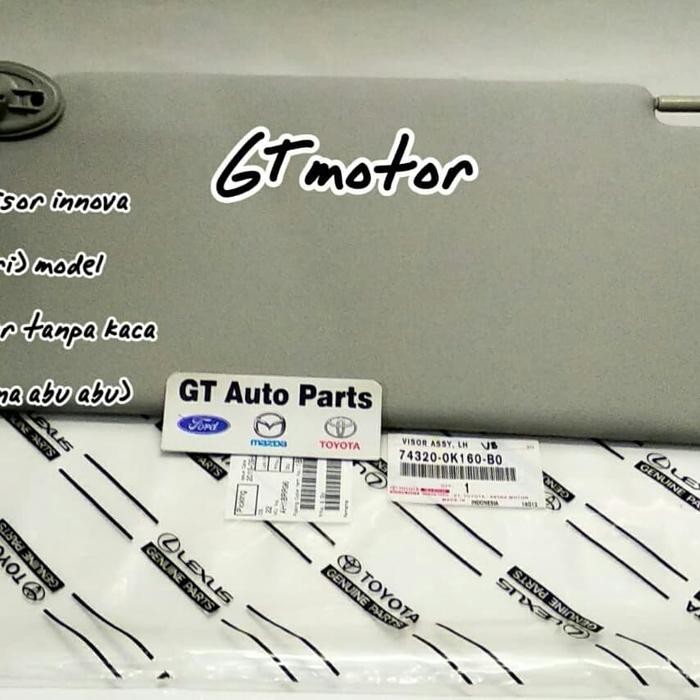 sunvisor sun visor kiri innova