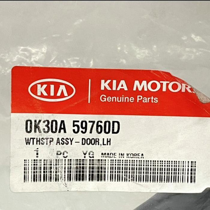 Karet Pintu Kia Rio Sf Depan Kiri